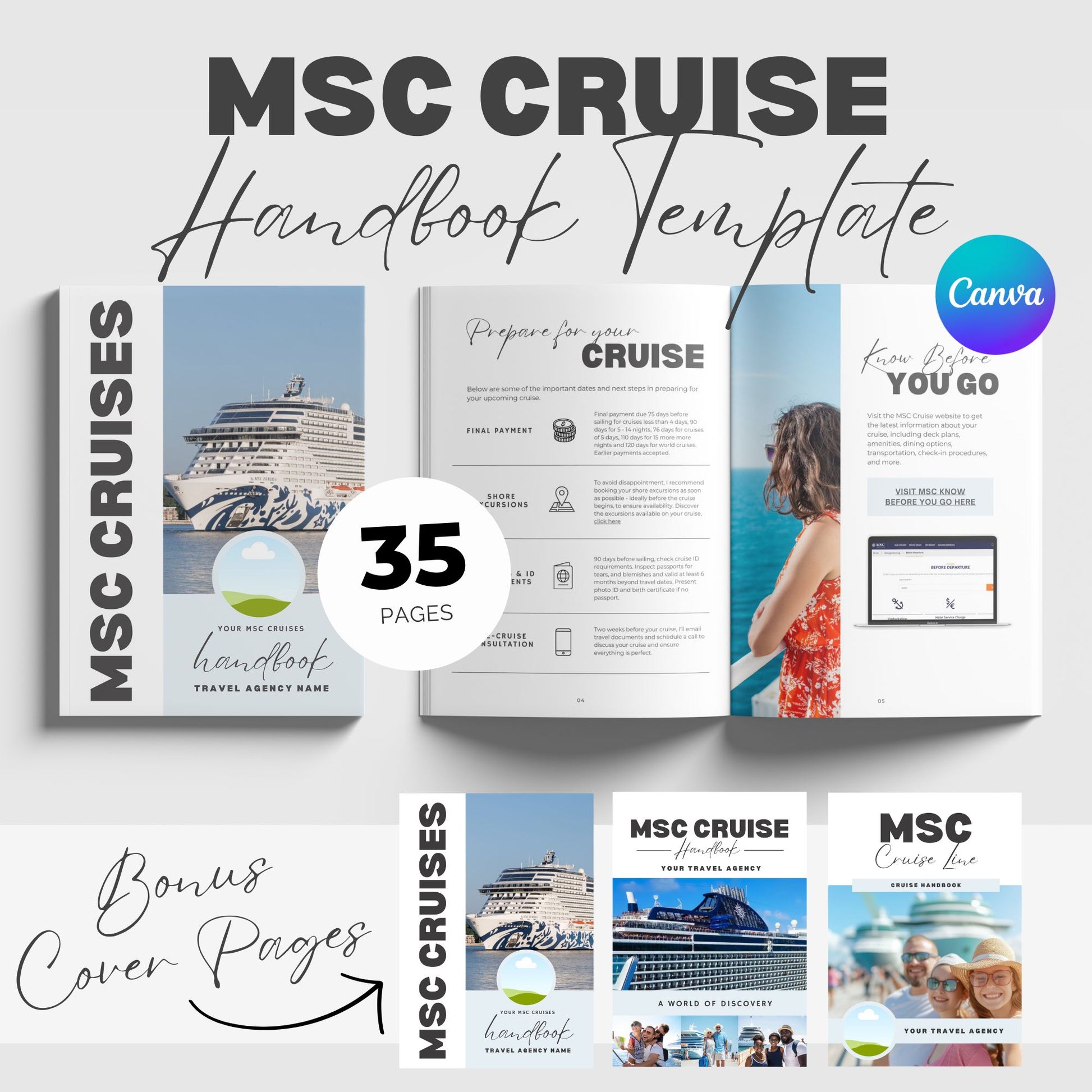 travel agent, travel agent template, msc cruise template, travel canva, travel agent canva, canva template travel agent