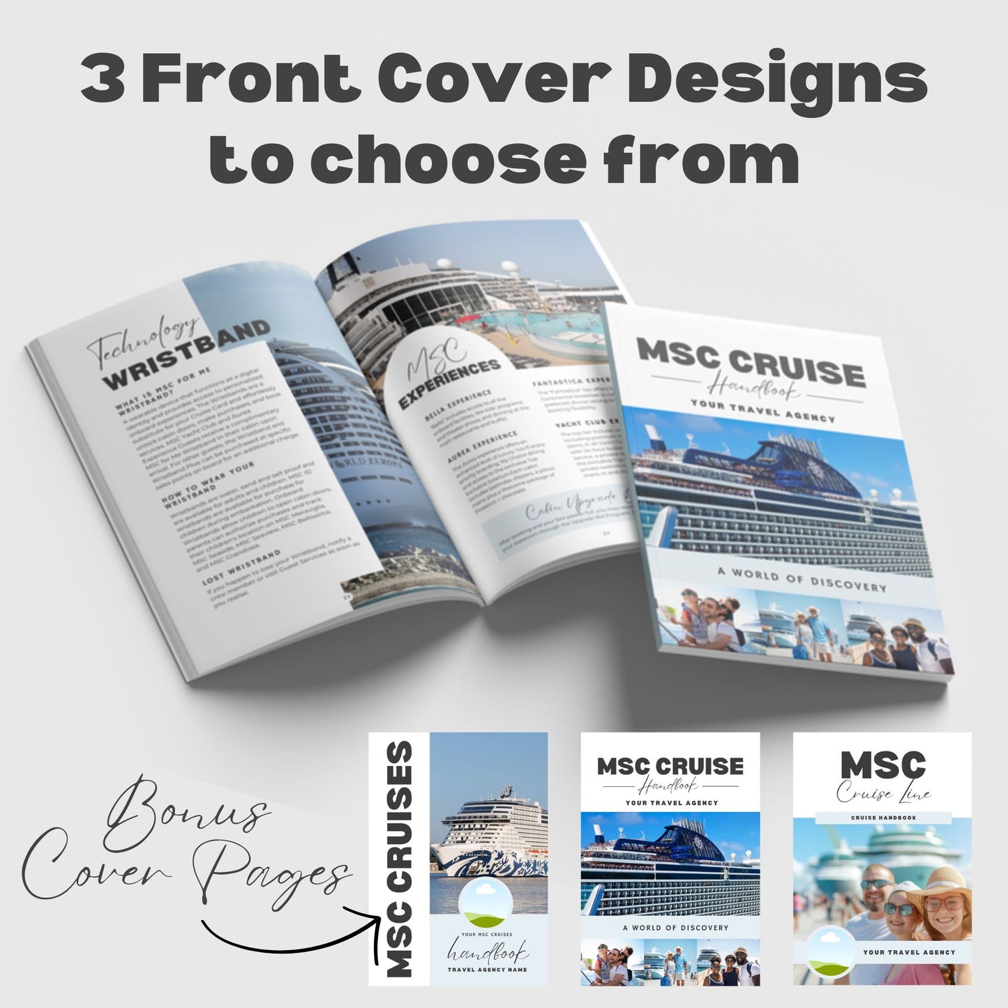 MSC Cruise Handbook Canva Template