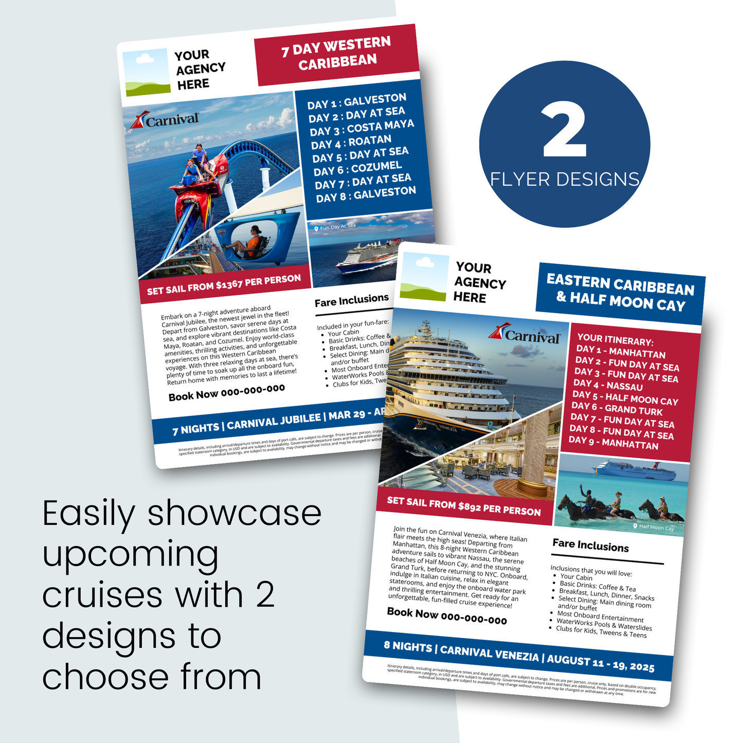 Carnival Cruise Line Marketing Flyer: Canva Template