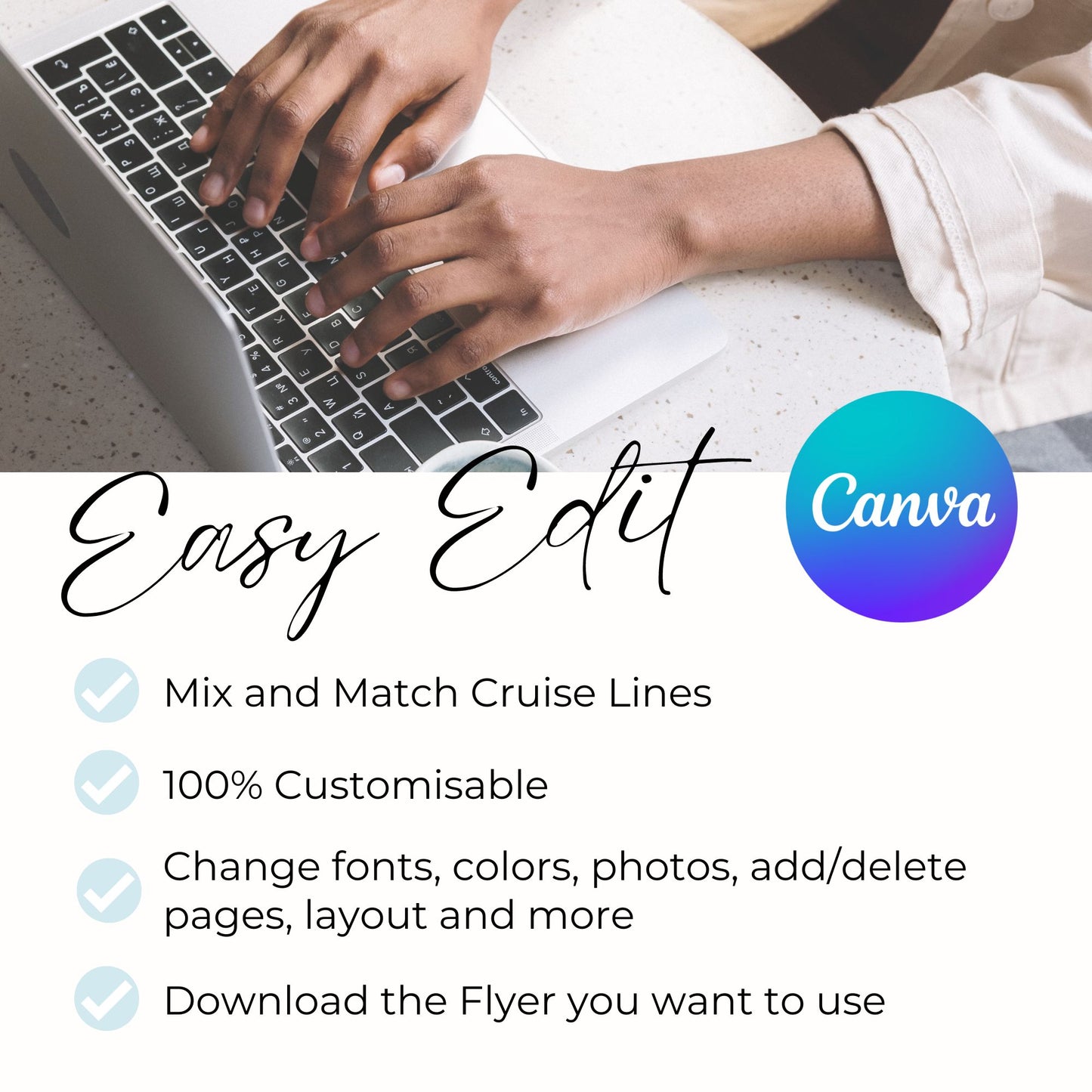 Cruise Marketing Flyer Bundle: 8 Cruise Line Canva Templates