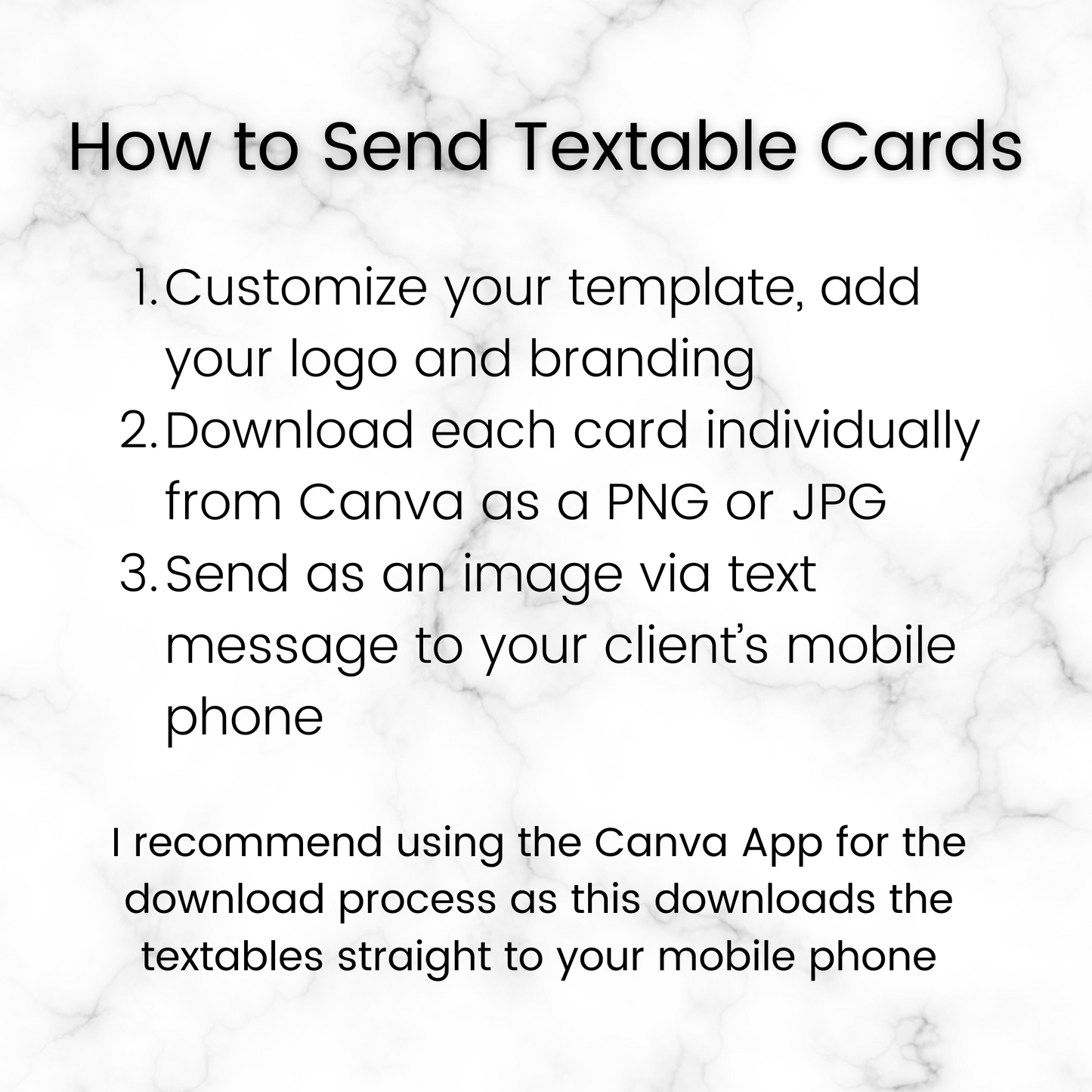 Canva Template Mobile Phone Textable Card Bundle for Travel Agents