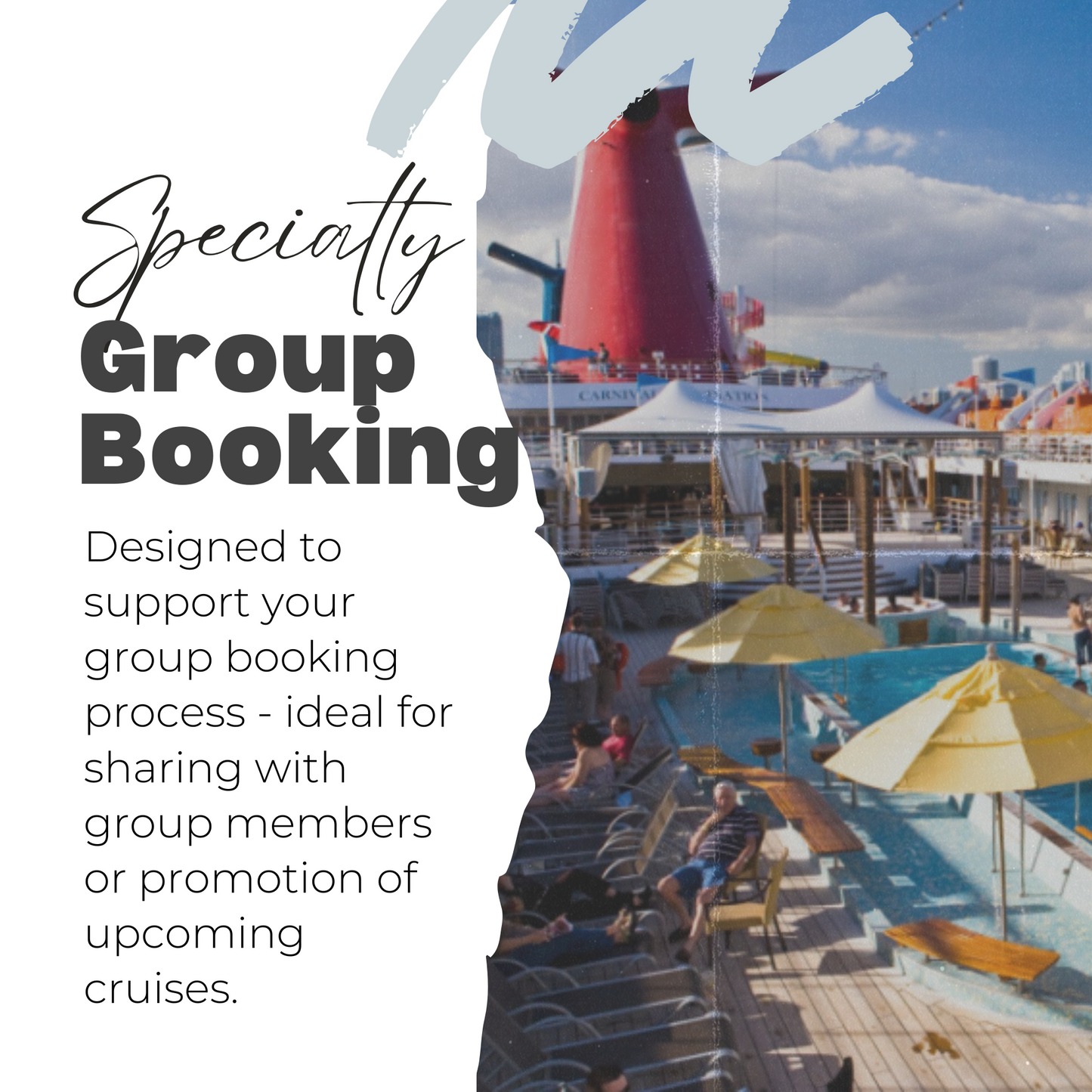 Carnival Cruise Group Booking Canva Template for Travel Agents