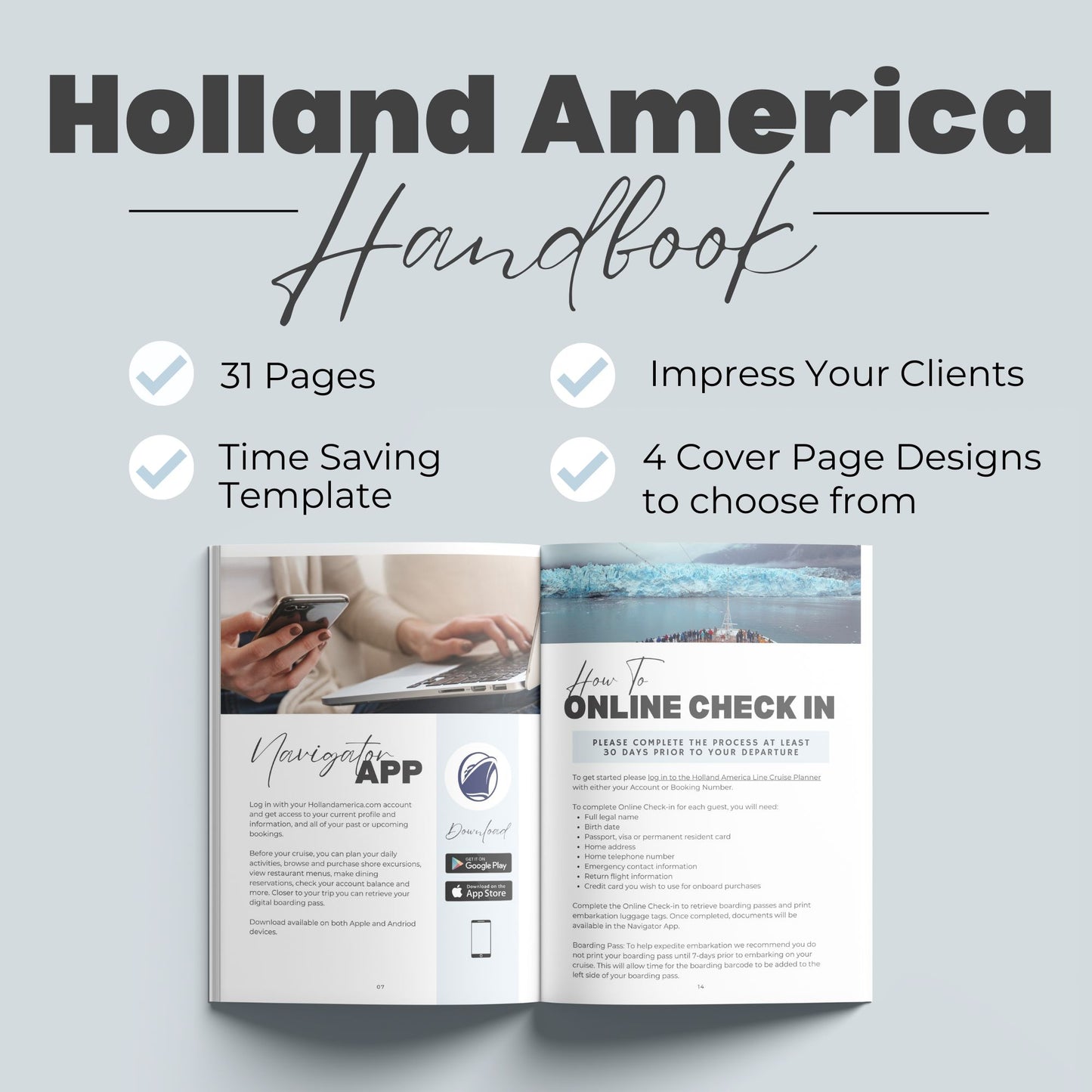 Cruise Handbook Canva Bundle Template - 9 Cruise Lines