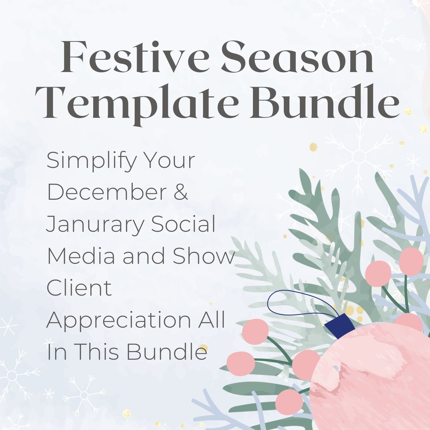 Festive Season Canva Template Bundle