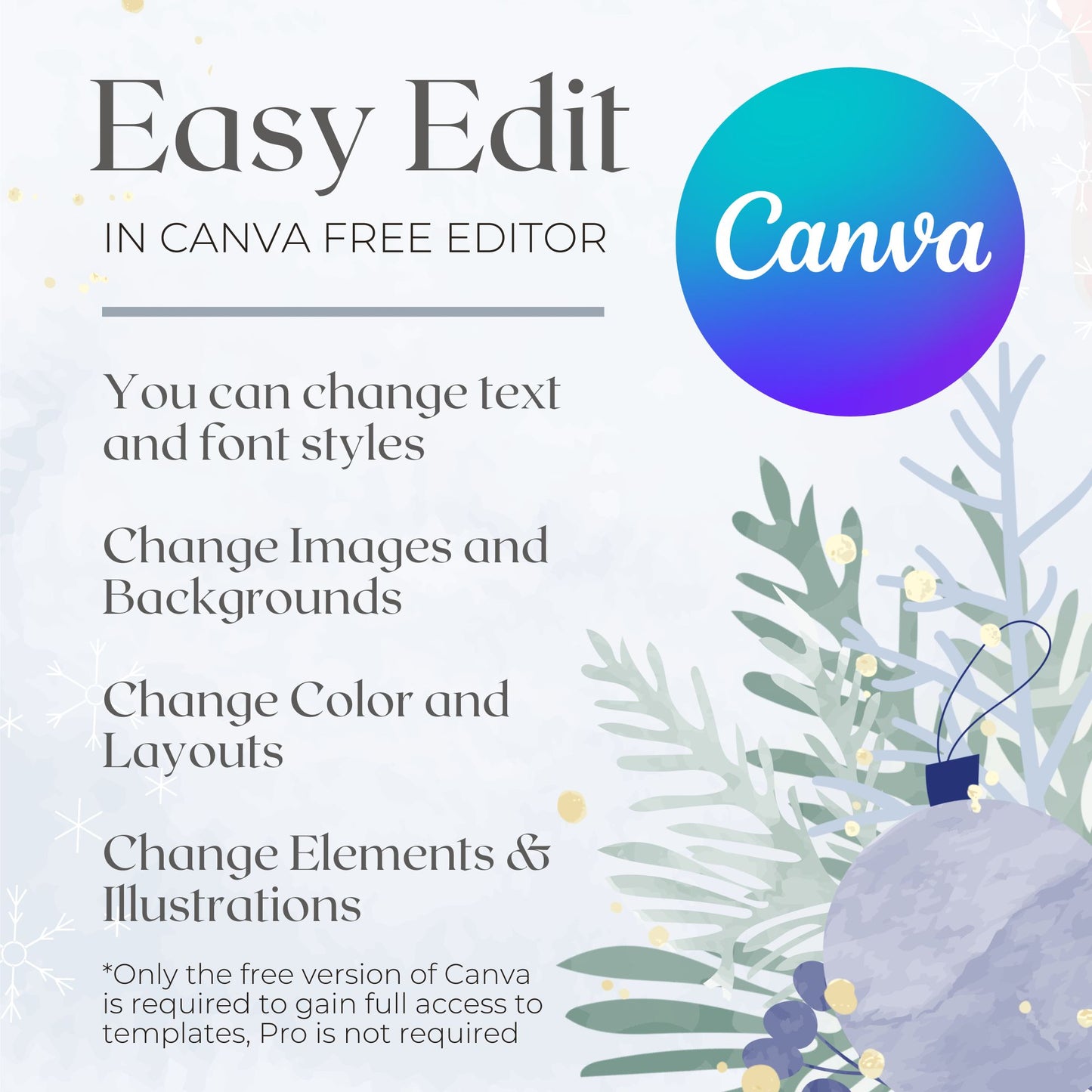 Festive Season Canva Template Bundle