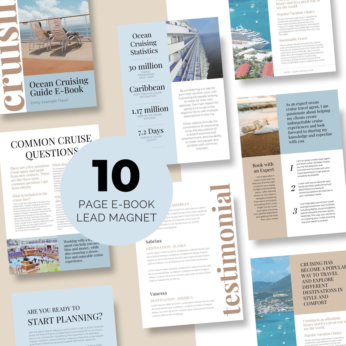 Smooth Sailing Kit - Canva Templates for Travel Agents