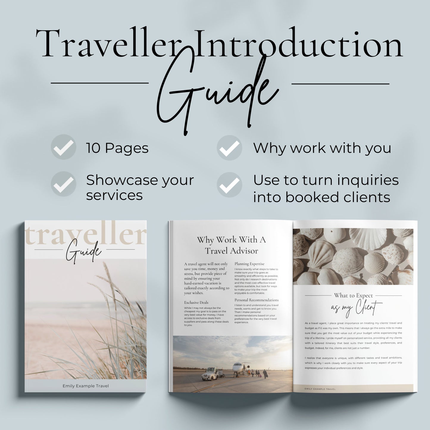 Booking Bliss: Canva Bundle for Travel Agent